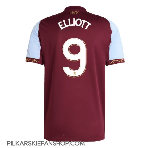 Koszulka piłkarska Aston Villa Harvey Elliott #9 Strój Domowy 2025-26 tanio Krótki Rękaw Koszulka piłkarska Aston Villa Harvey Elliott #9 Strój Domowy 2025-26 tanio Krótki Rękaw